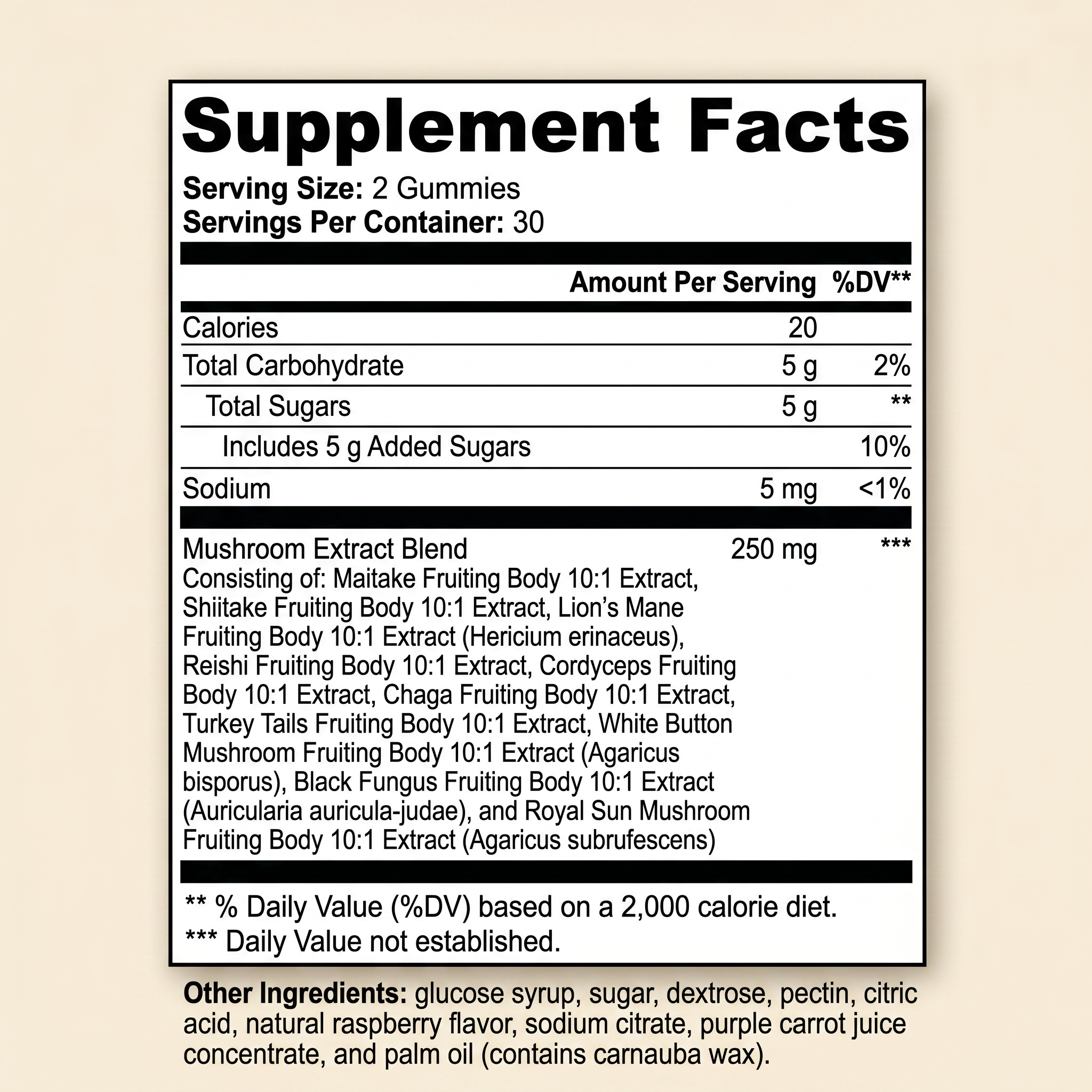 Mushroom Extract Complex